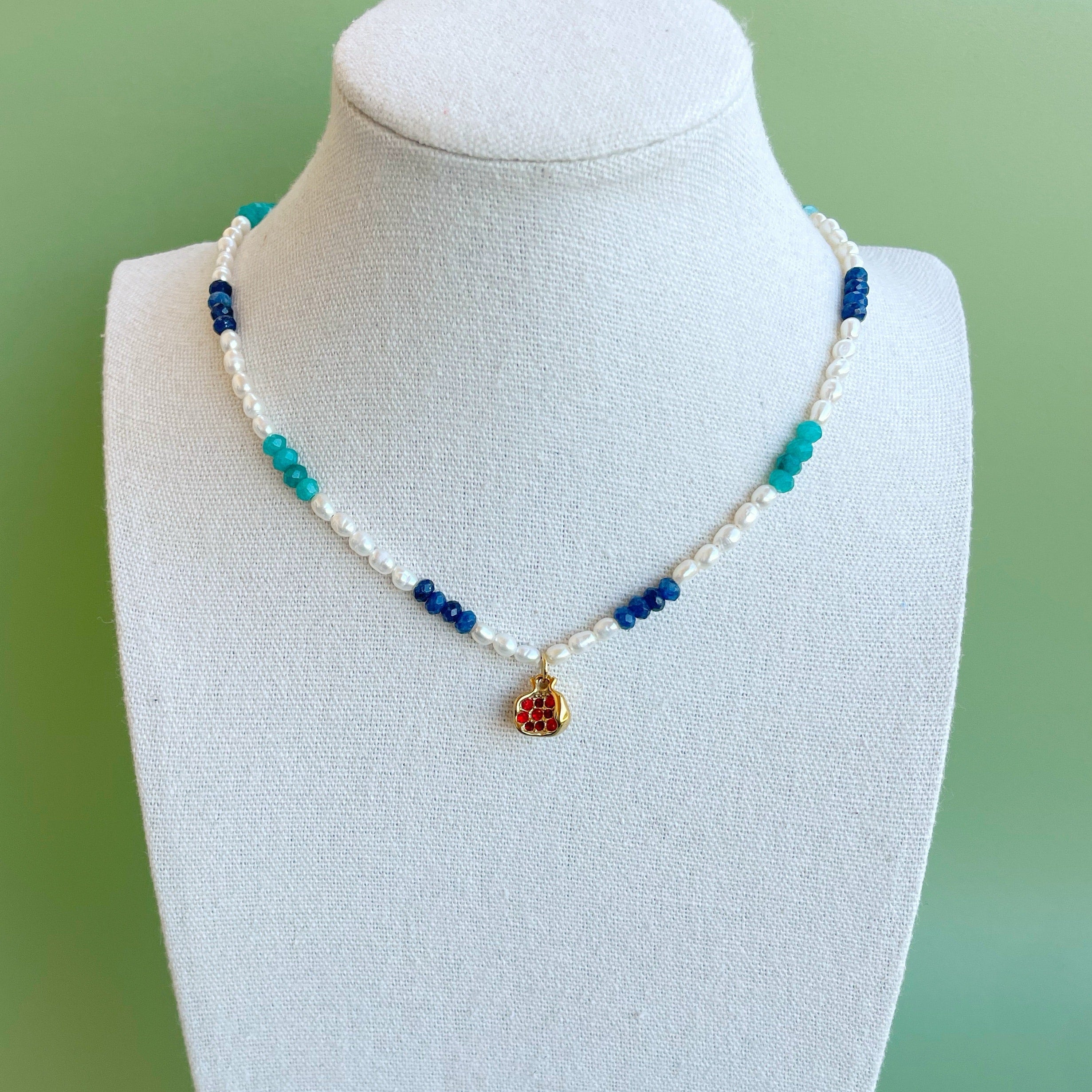 Collar perlas “Azulea”