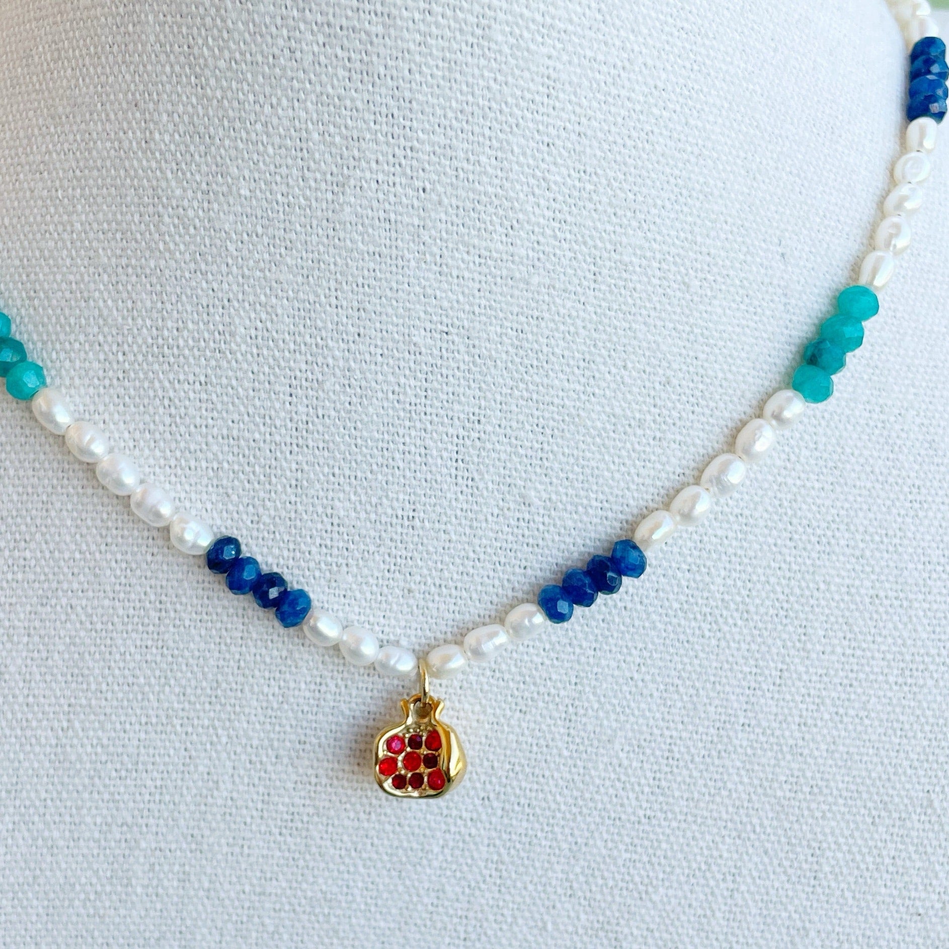 Collar perlas “Azulea”