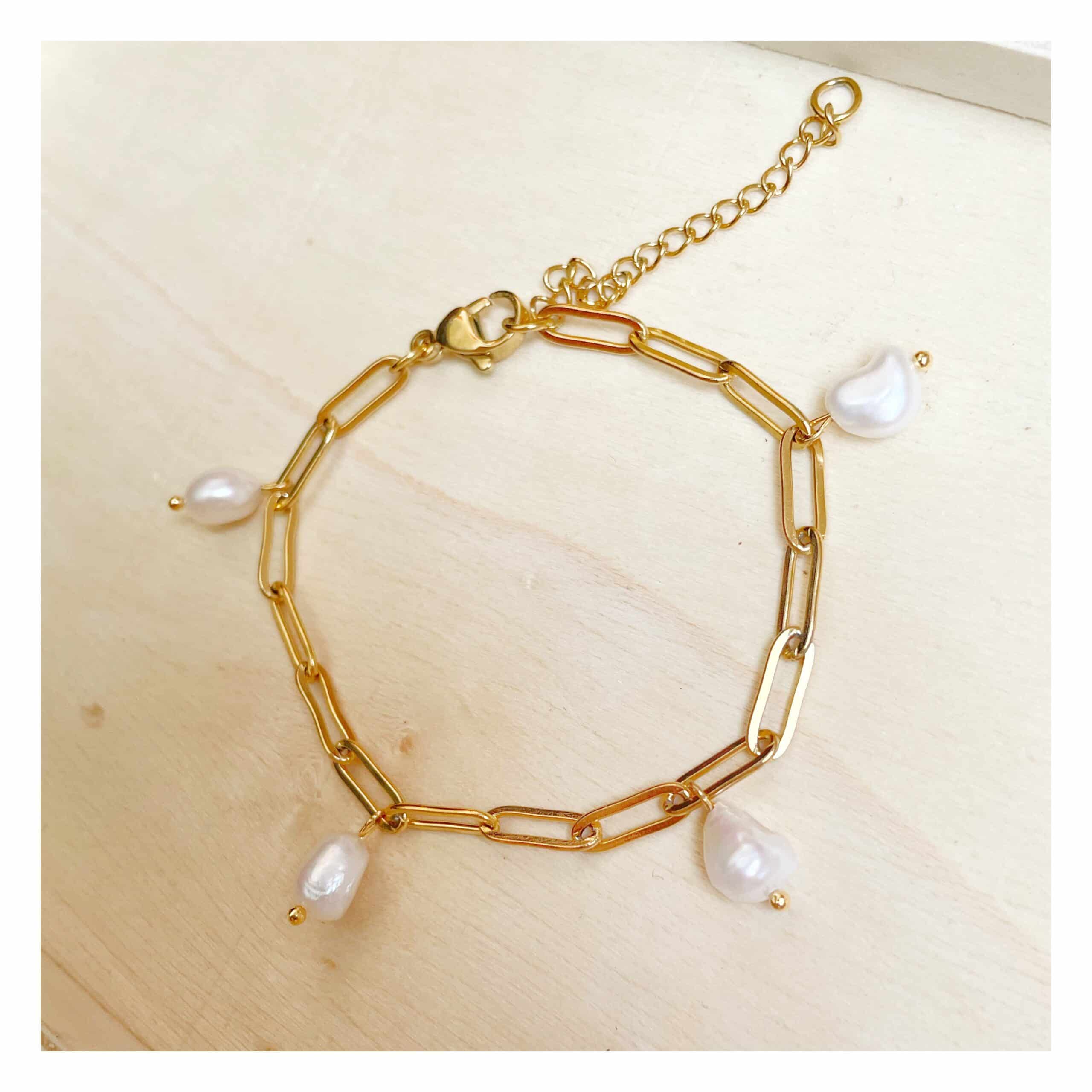 “Chunkie Pearl” pulsera