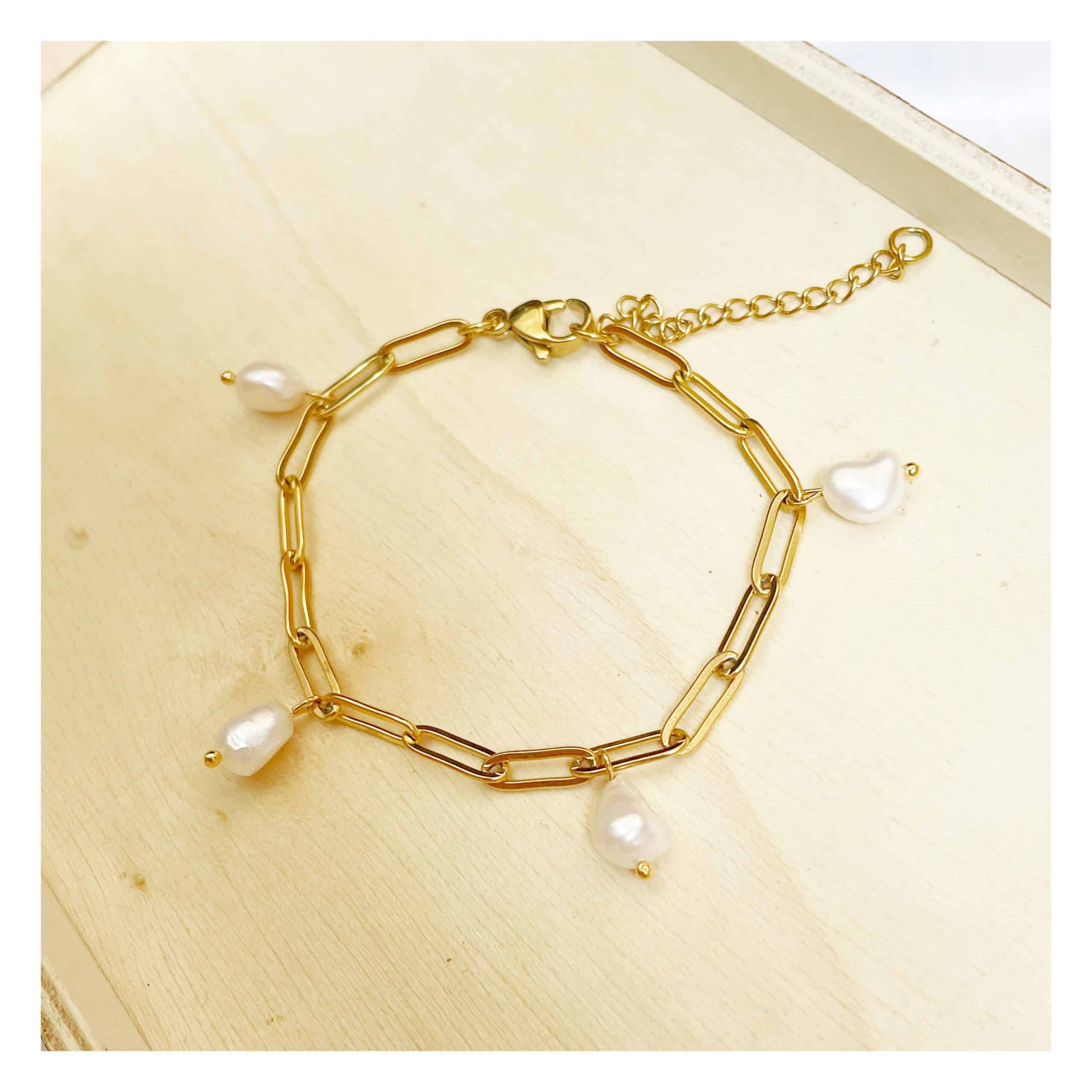 “Chunkie Pearl” pulsera