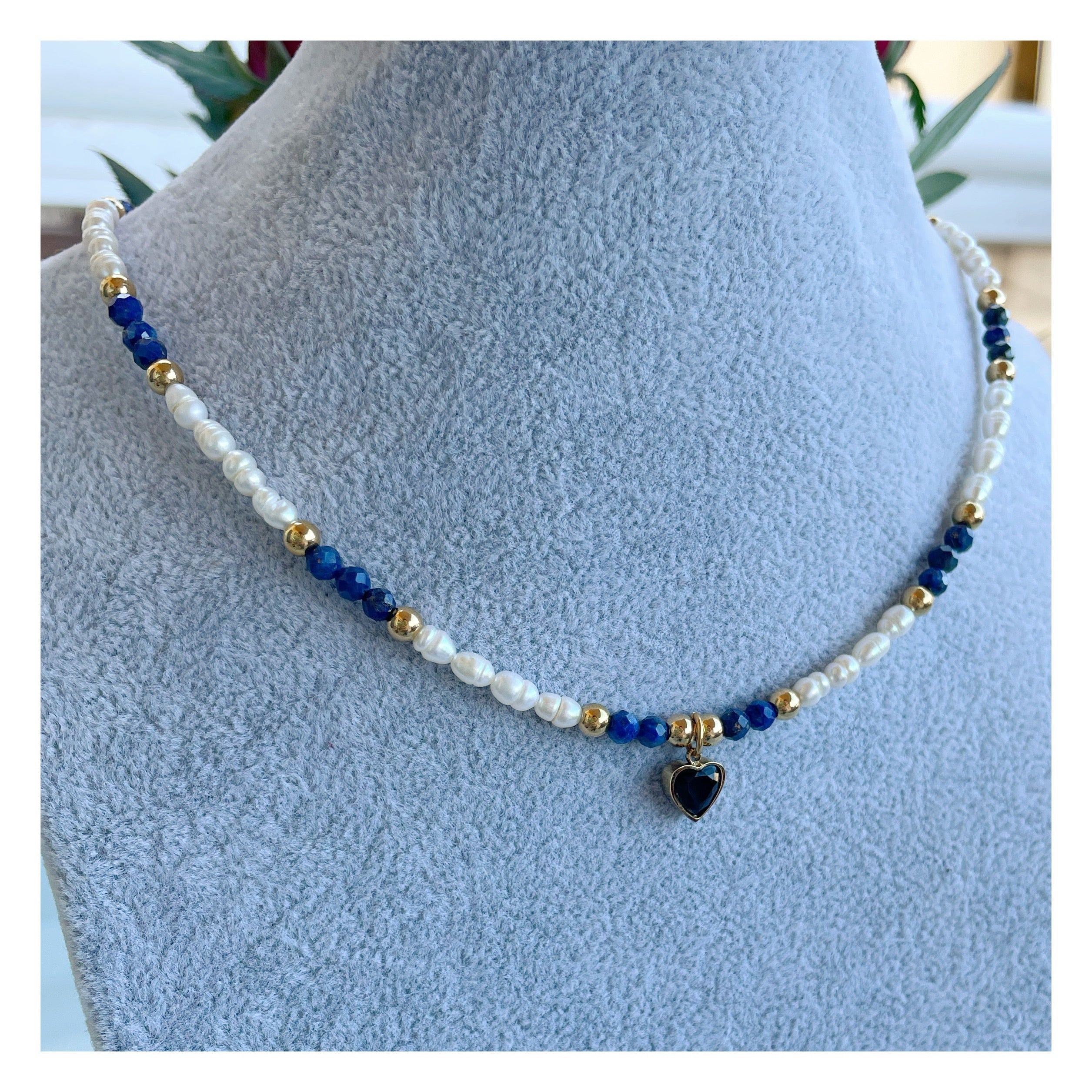 Collar perlas “Índigo”