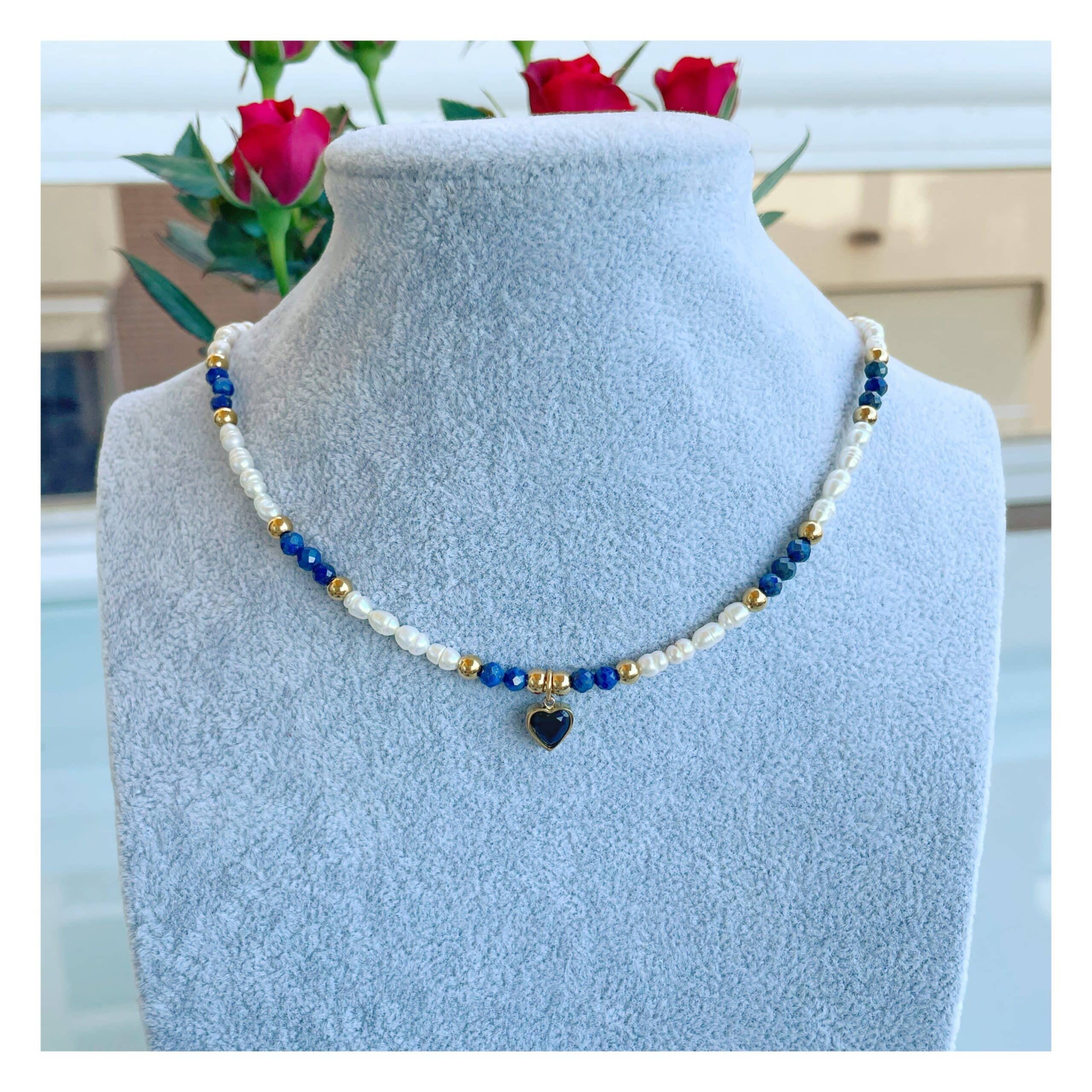 Collar perlas “Índigo”