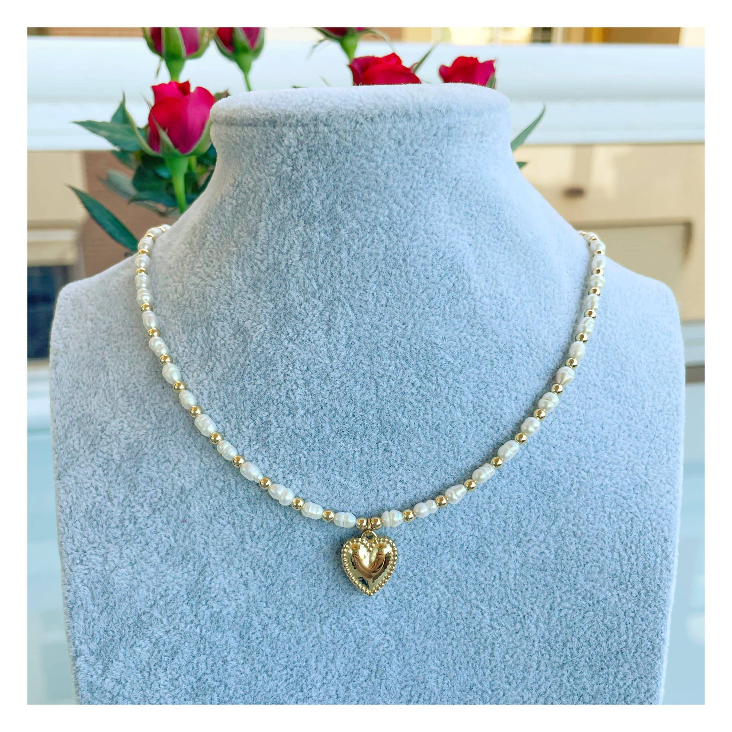 Collar perlas “Love”