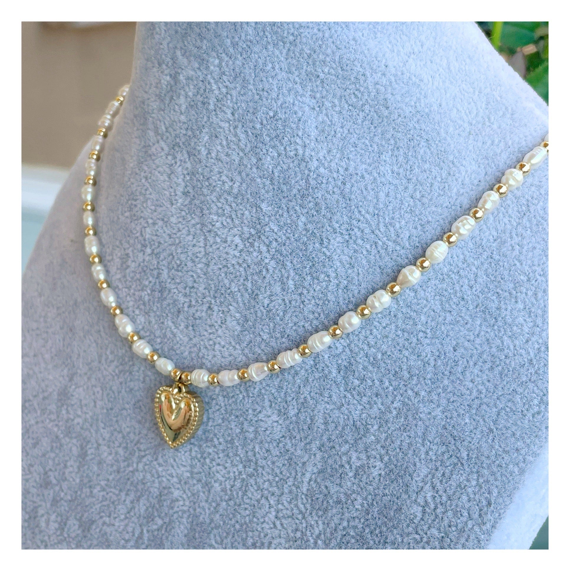 Collar perlas “Love”