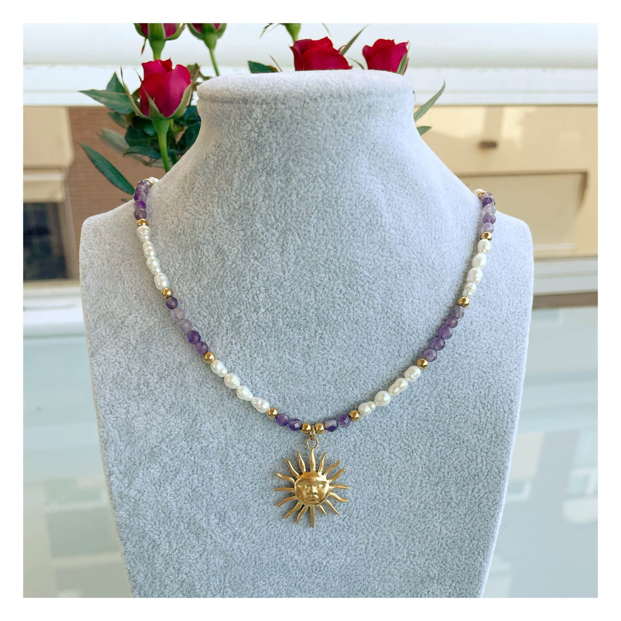 Collar perlas “Solete Amatista”