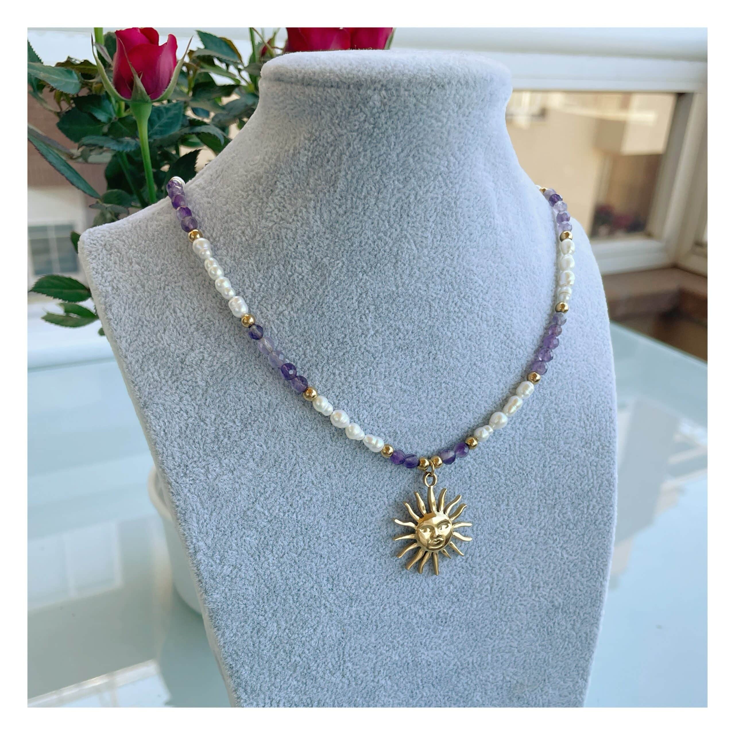 Collar perlas “Solete Amatista”