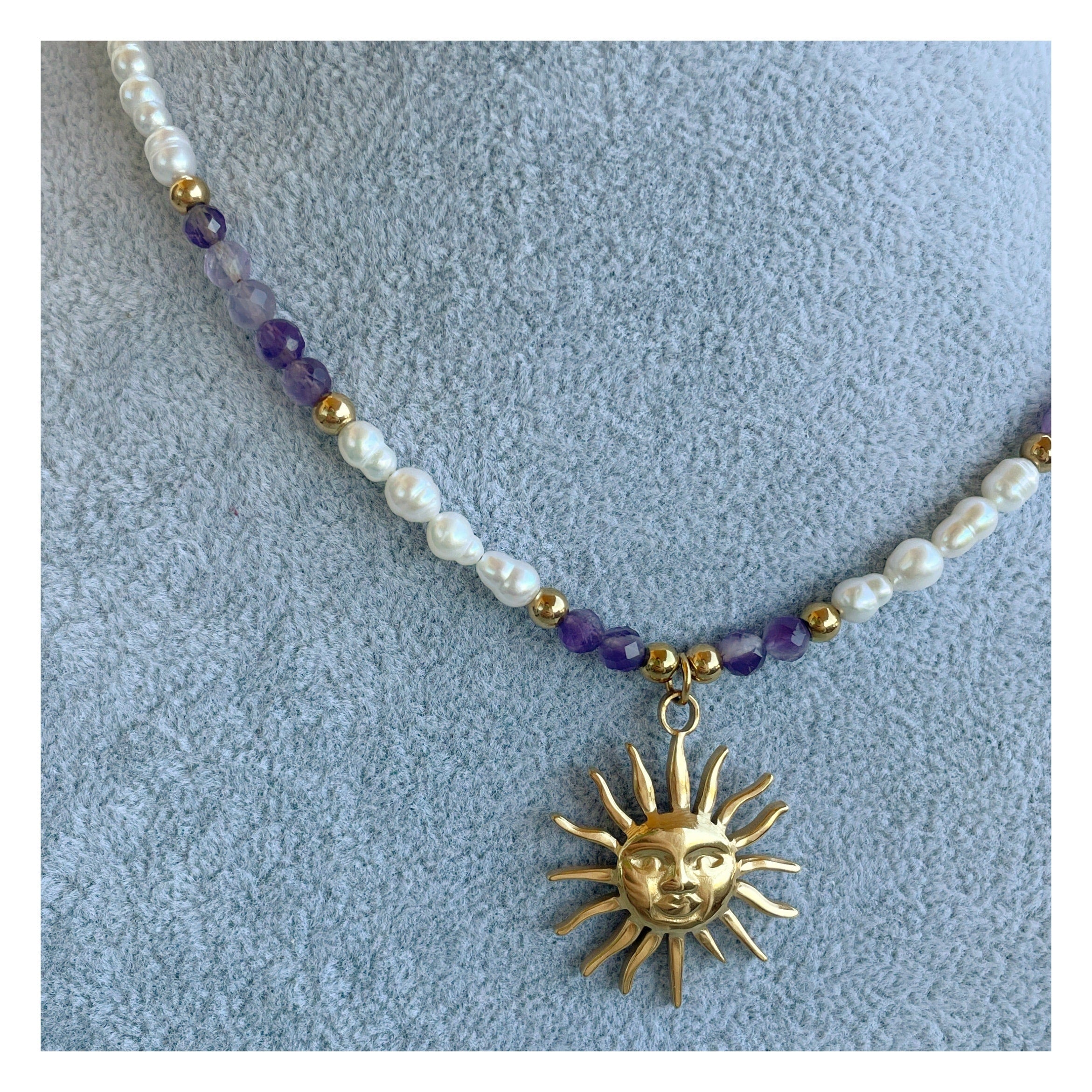 Collar perlas “Solete Amatista”