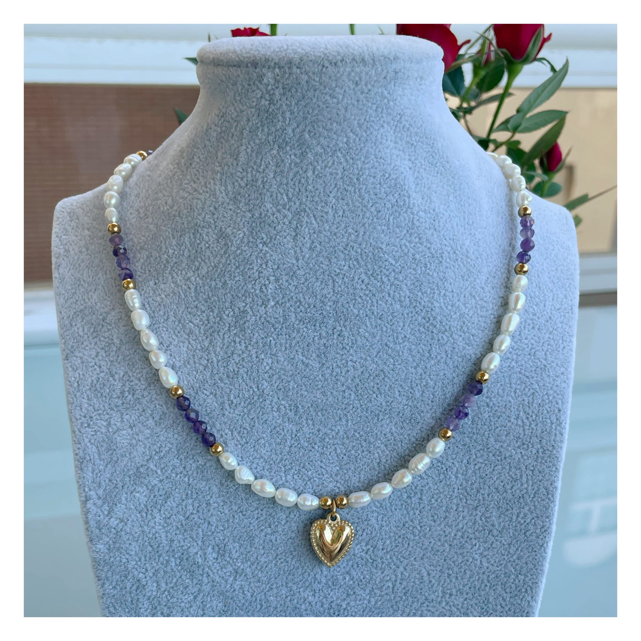 Collar perlas “Cariño”