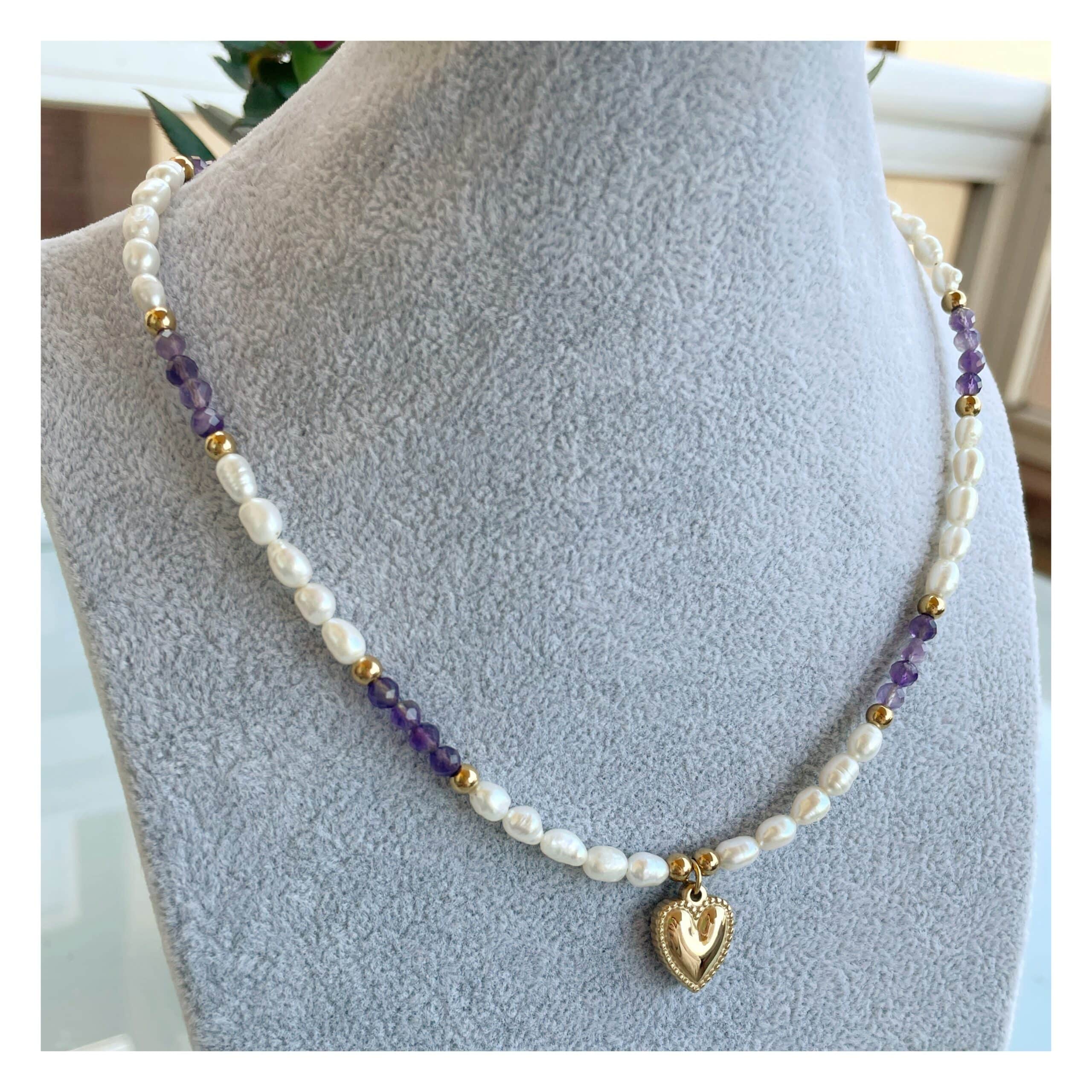 Collar perlas “Cariño”