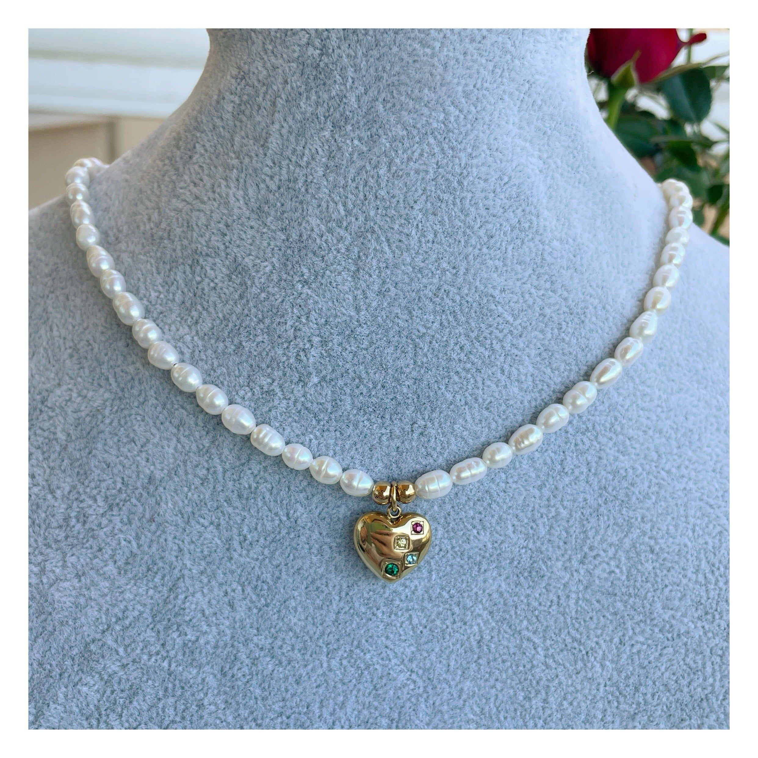 Collar perlas “Cuore”