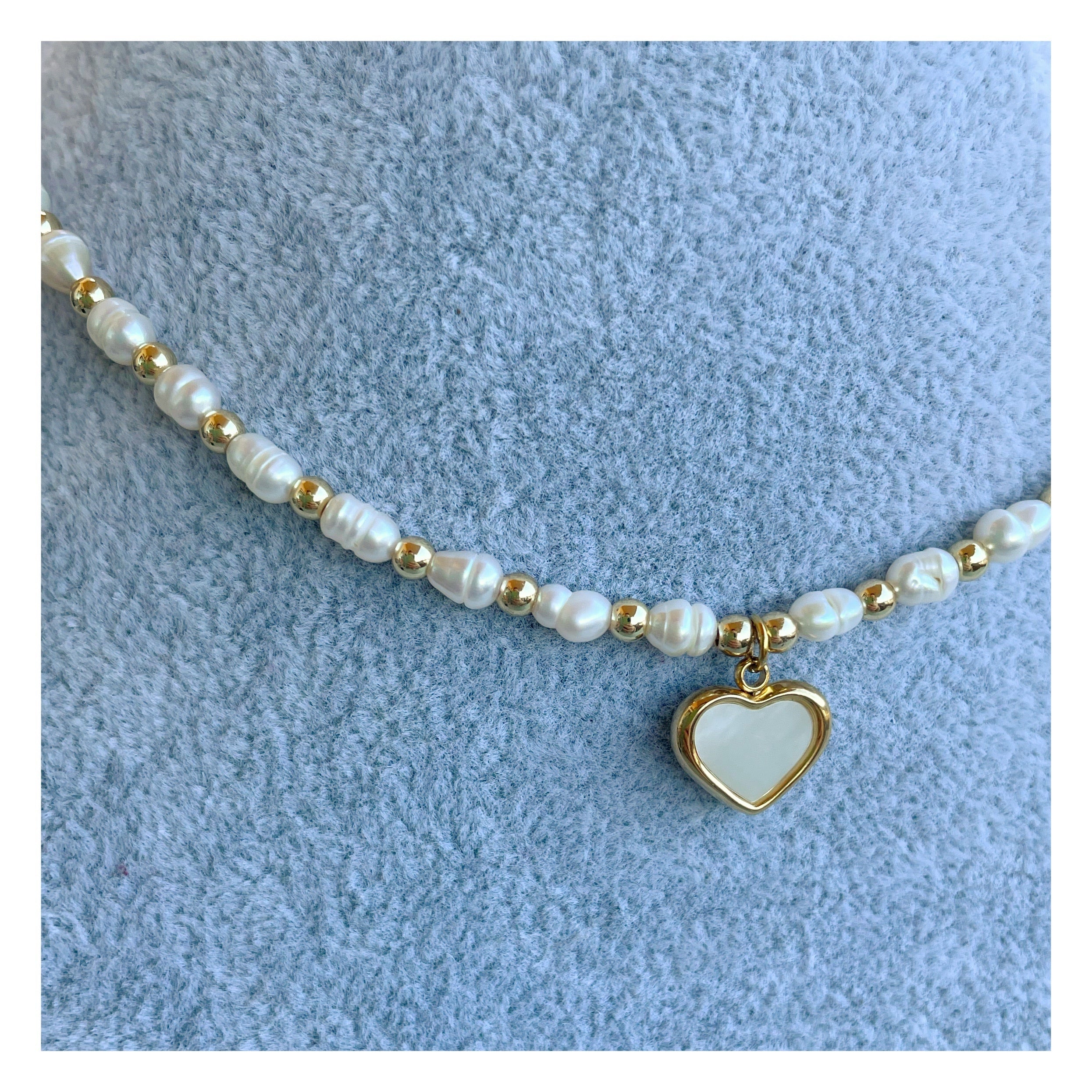 Collar perlas “Coeur”