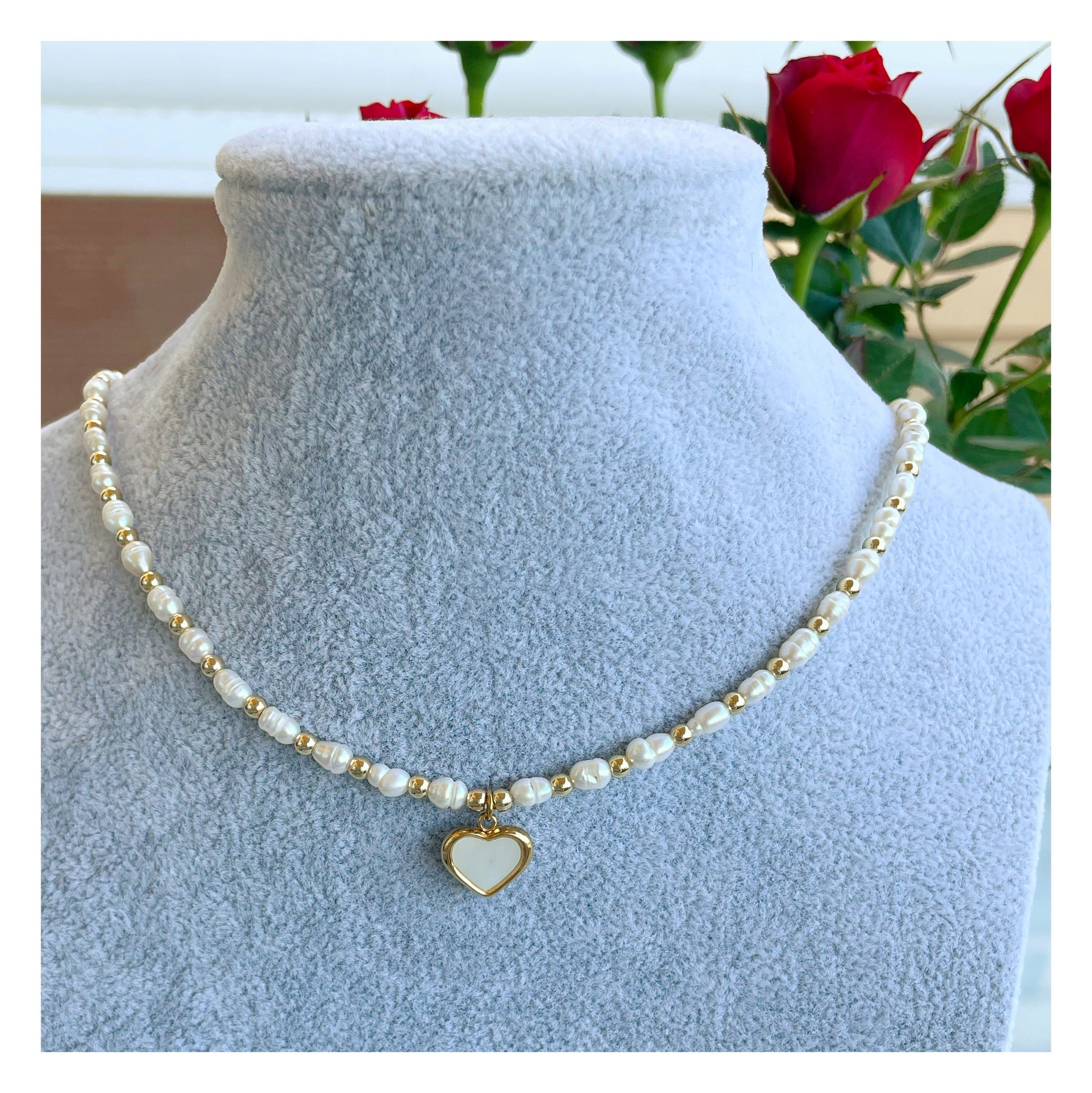 Collar perlas “Coeur”