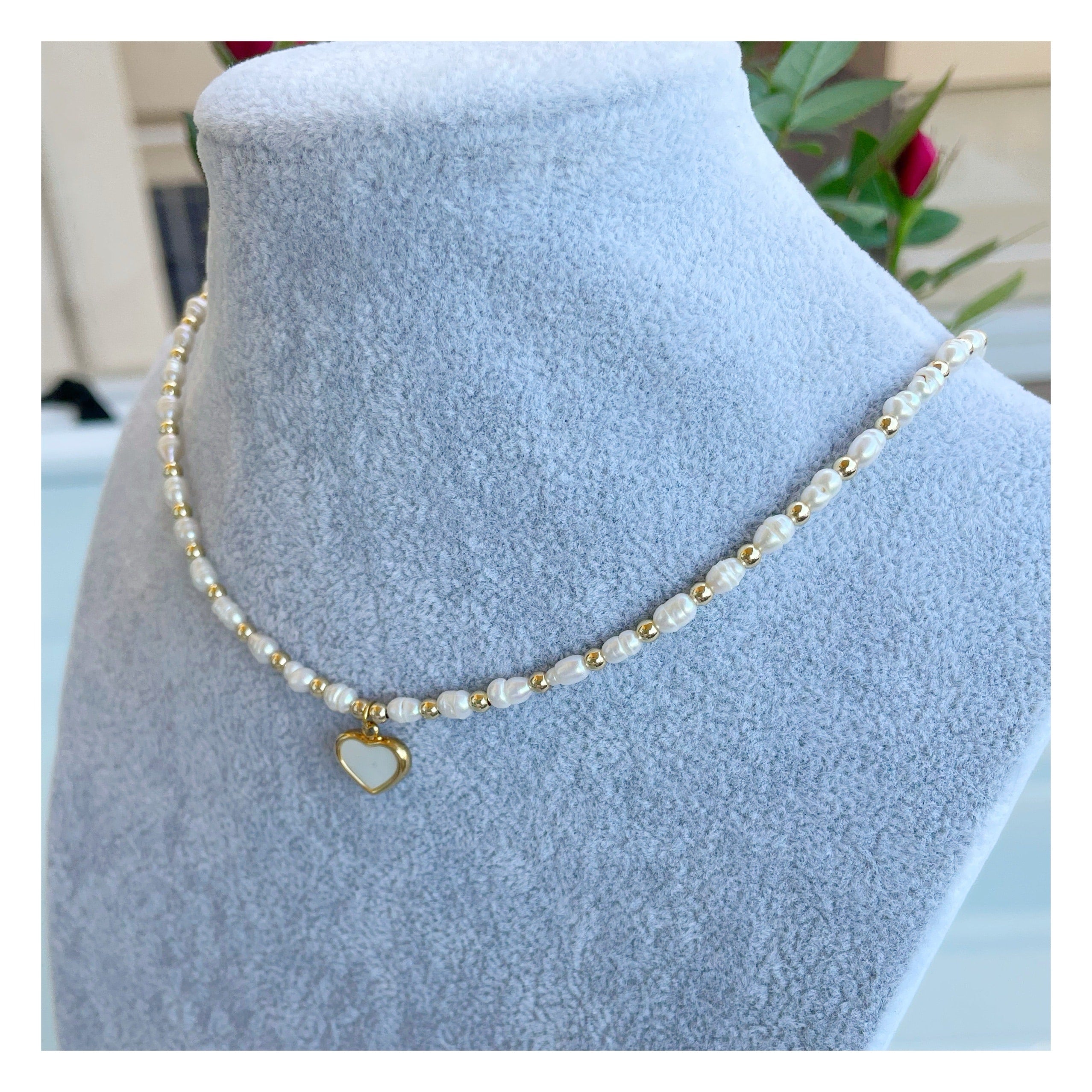 Collar perlas “Coeur”