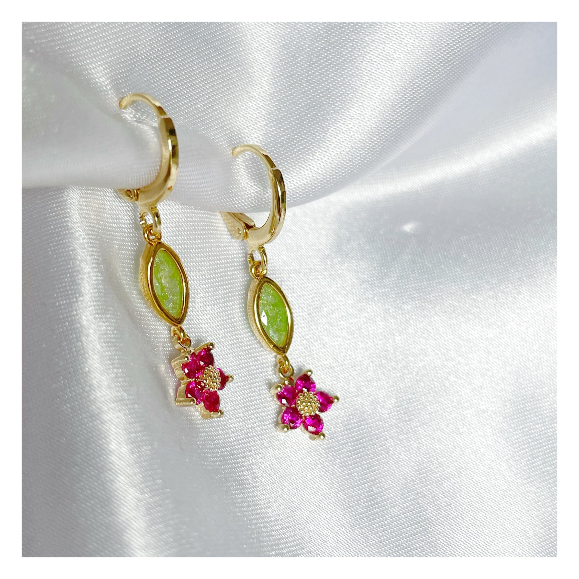 Pendientes “Florecilla” largo