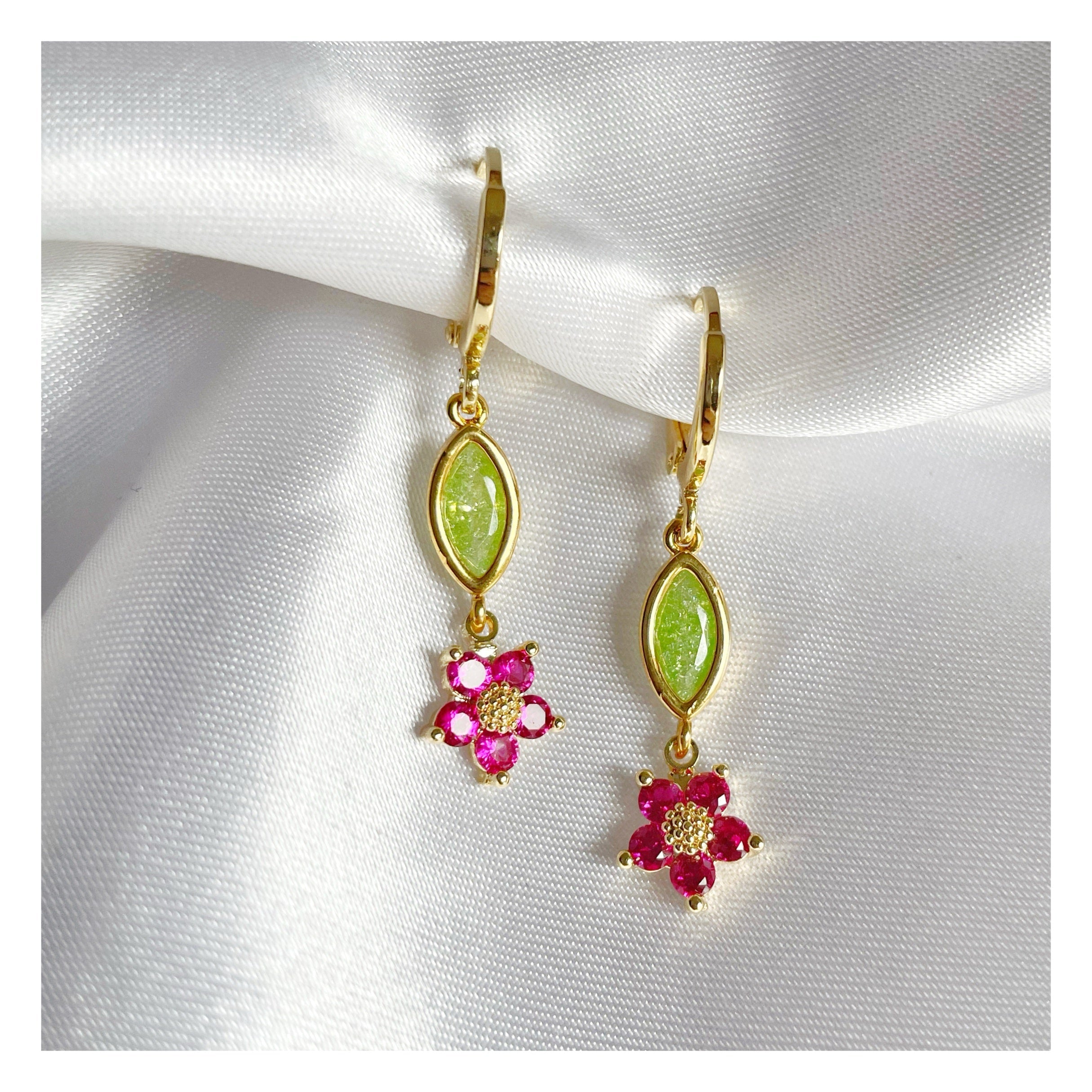 Pendientes “Florecilla” largo