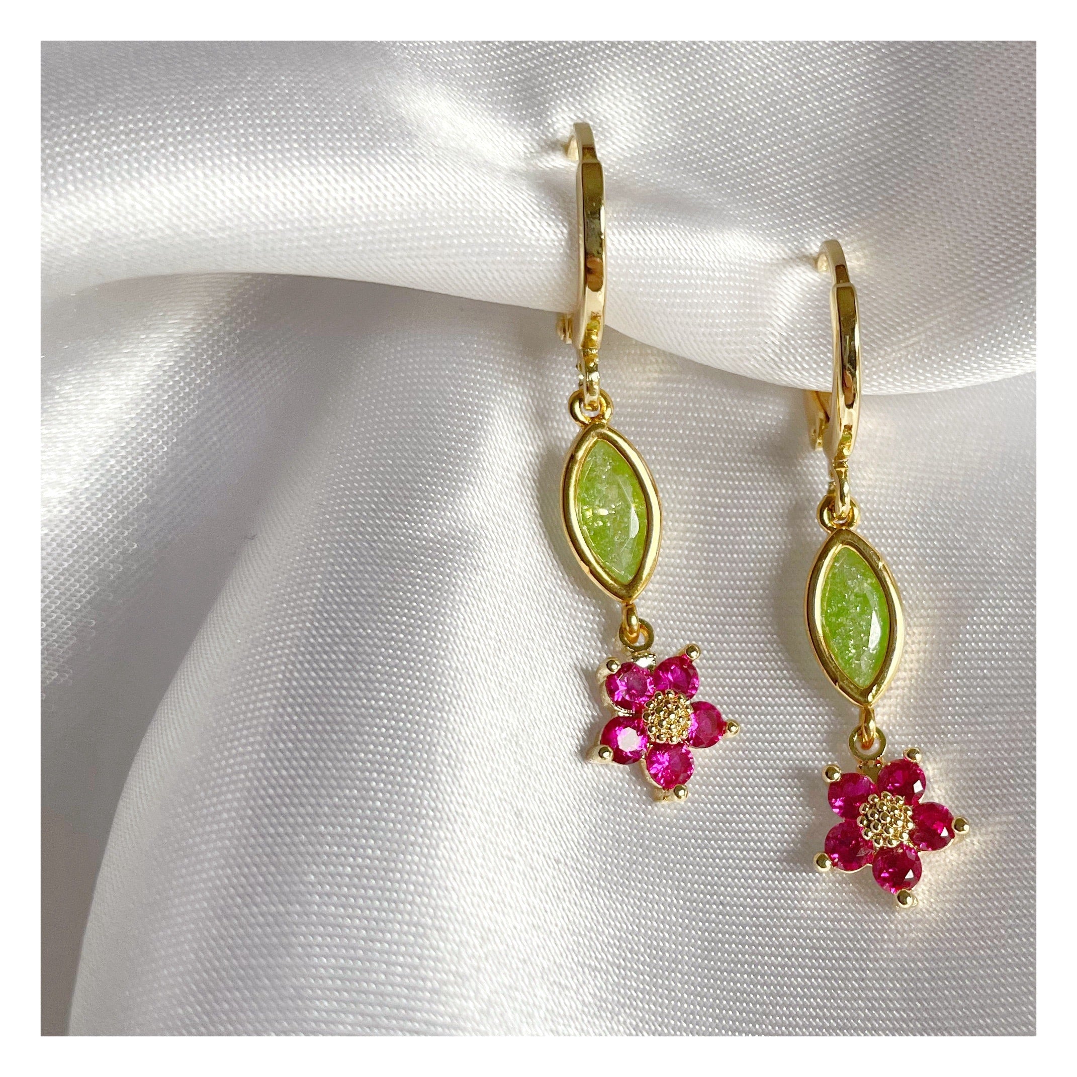 Pendientes “Florecilla” largo