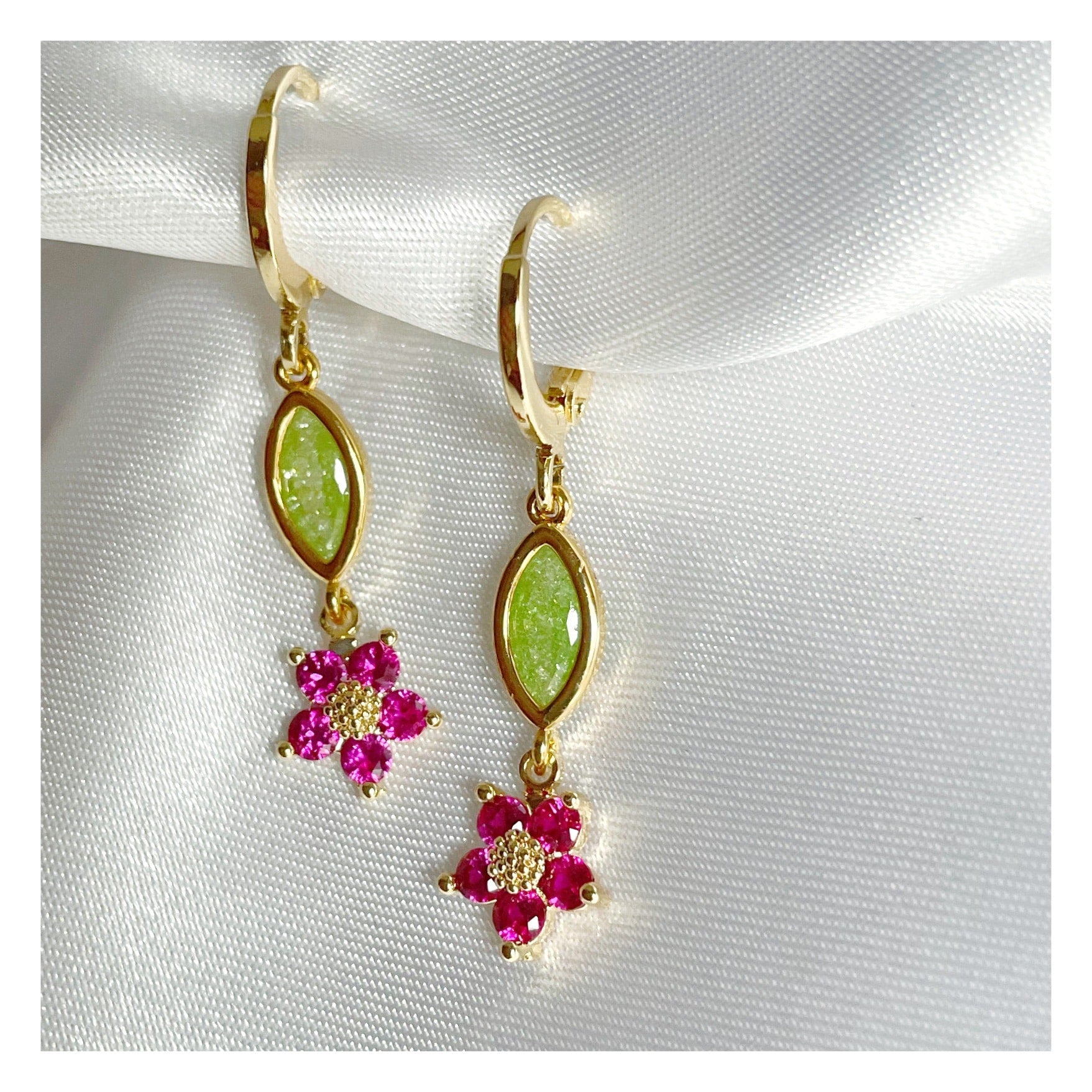 Pendientes “Florecilla” largo