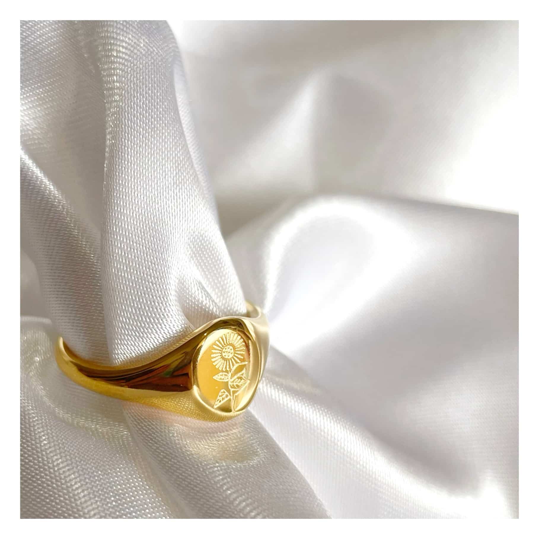 Anillo sello “Girasol”