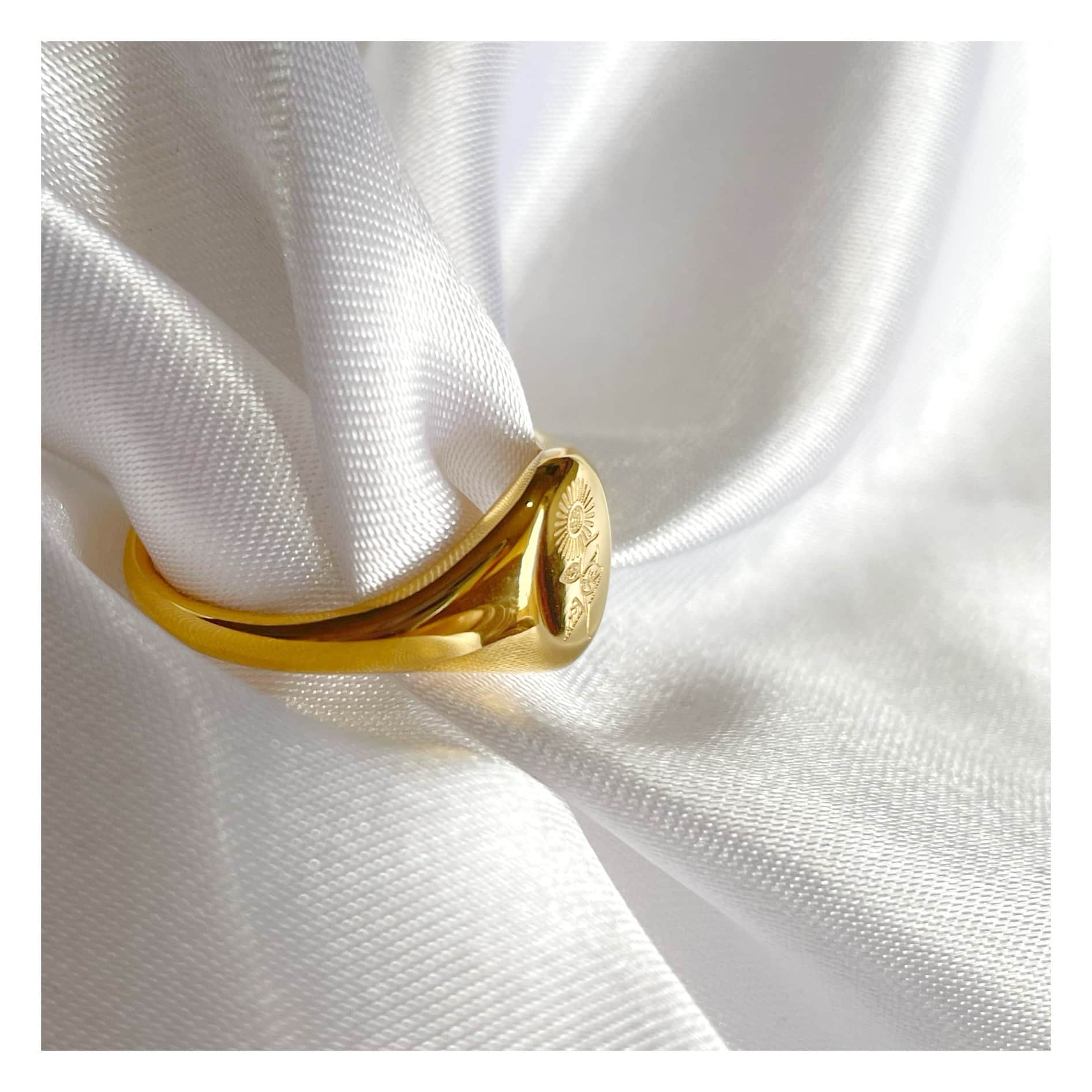 Anillo sello “Girasol”