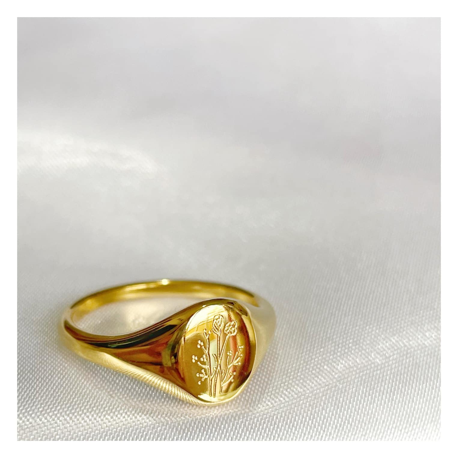 Anillo sello “Flor Silvestre”