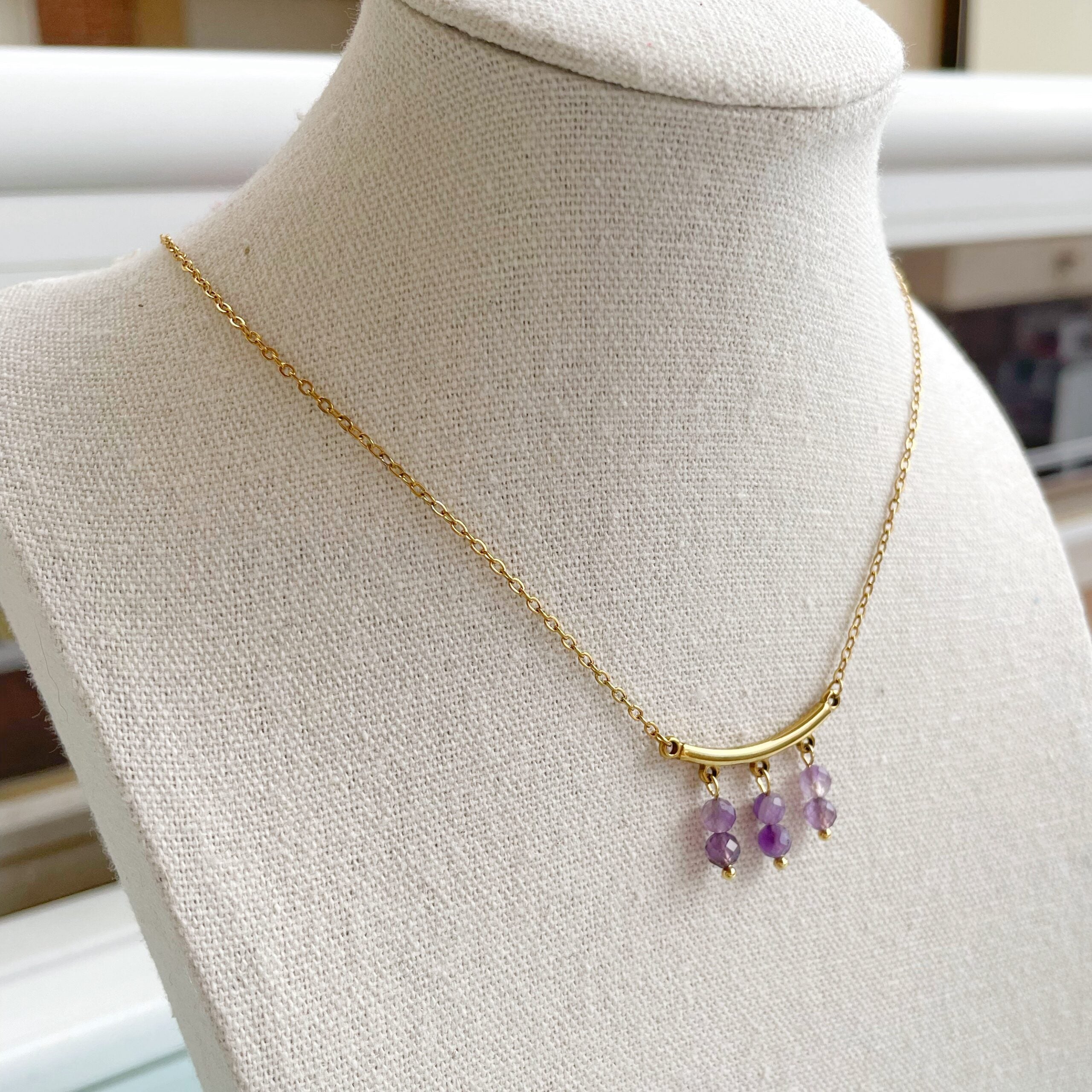 Collar “Trinity” amatista