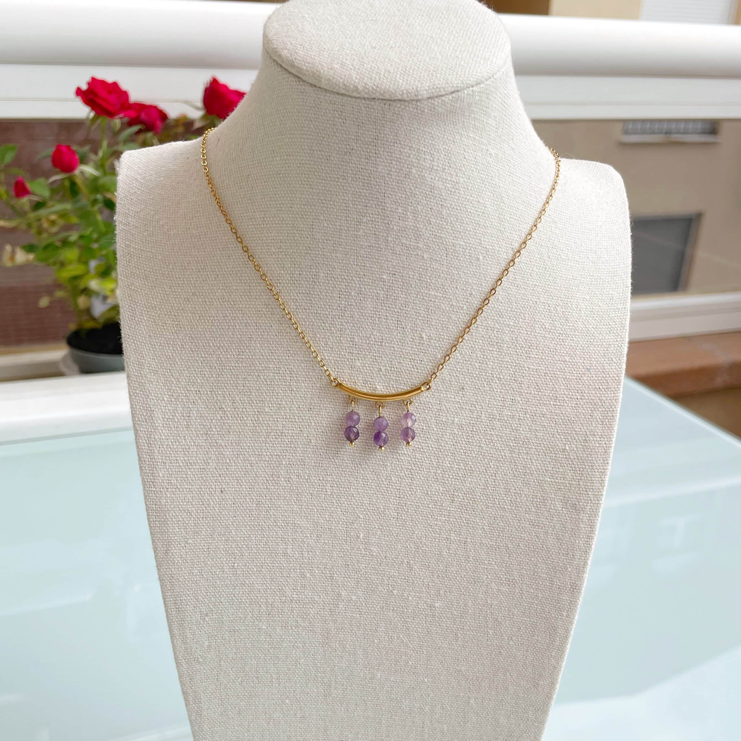 Collar “Trinity” amatista