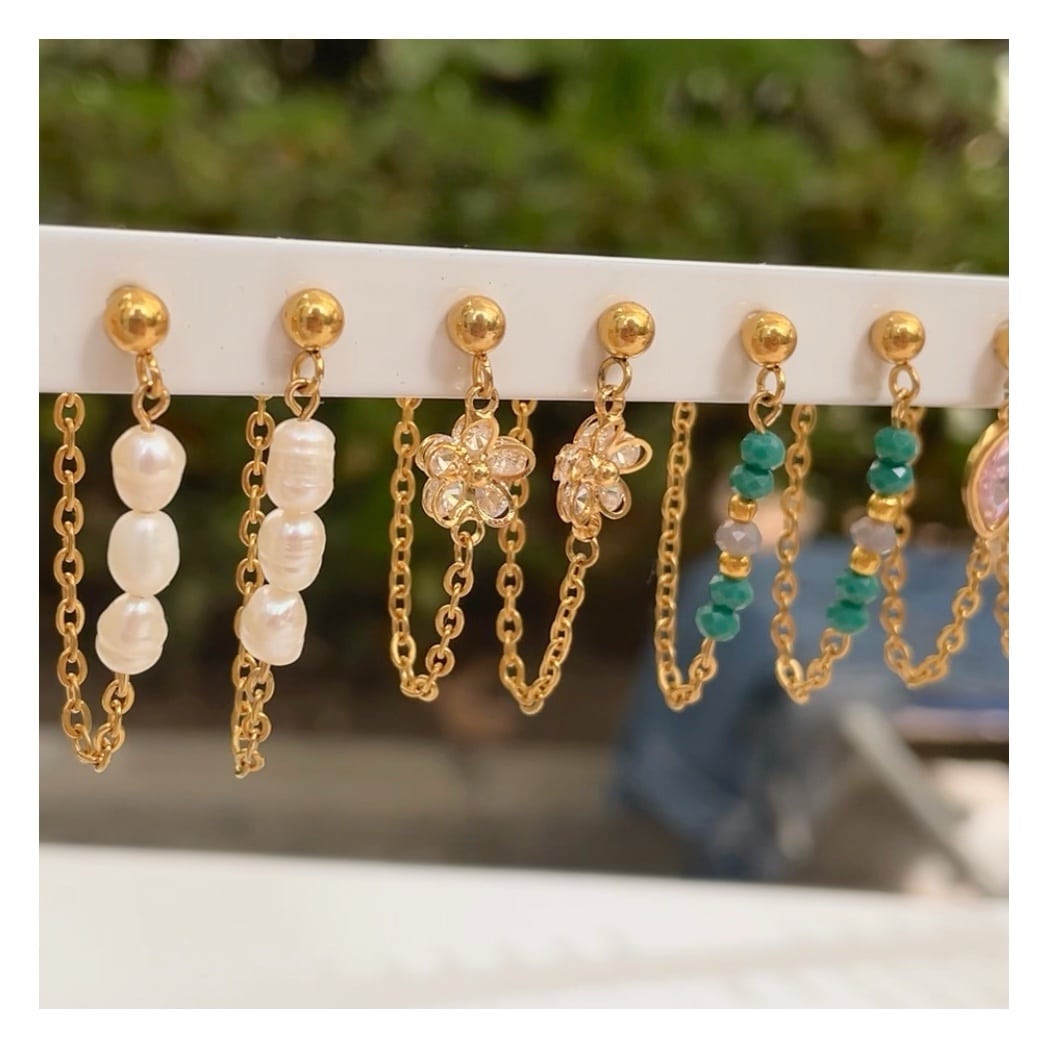 Pendientes de cadenita