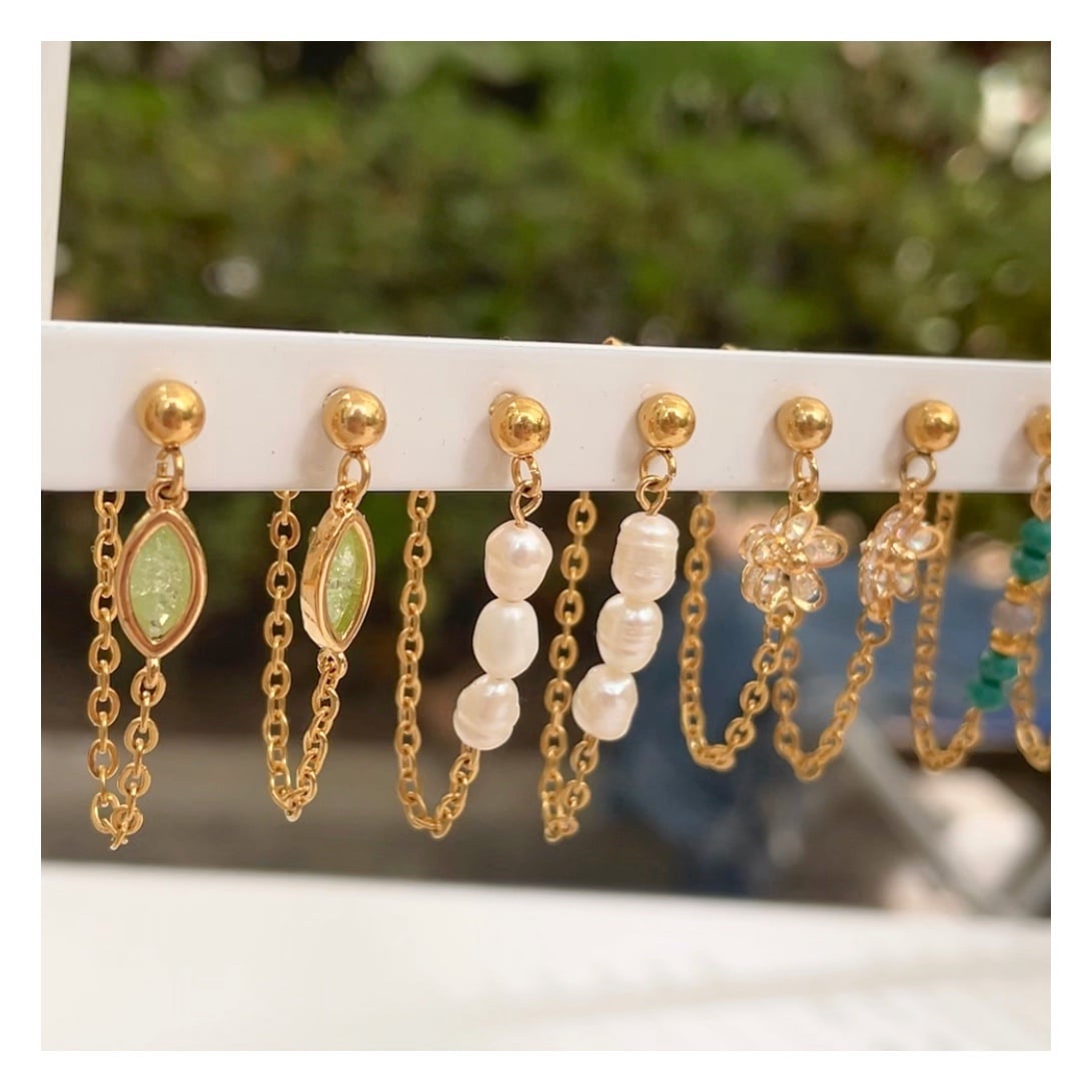 Pendientes de cadenita