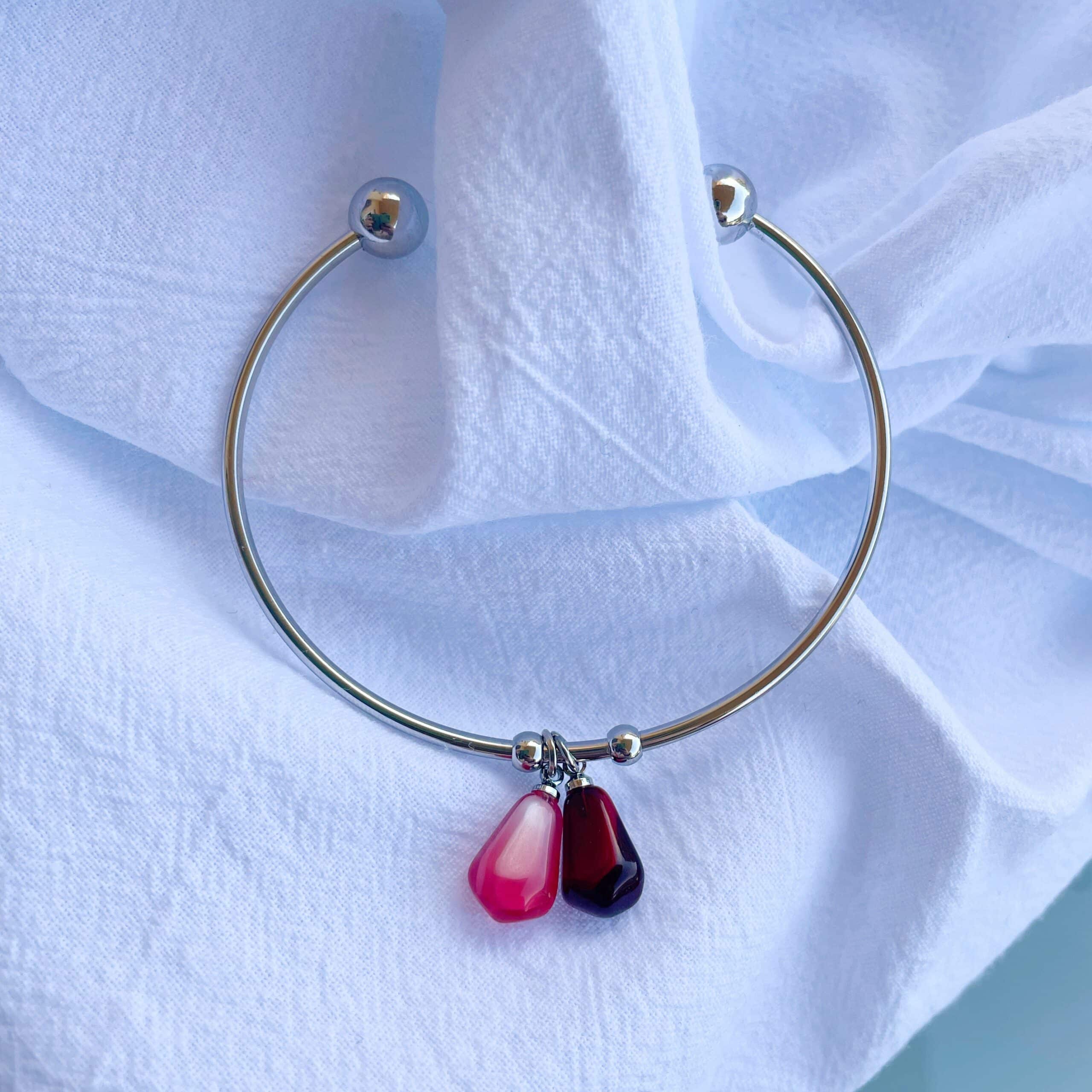 Pulsera “Granado” plateado