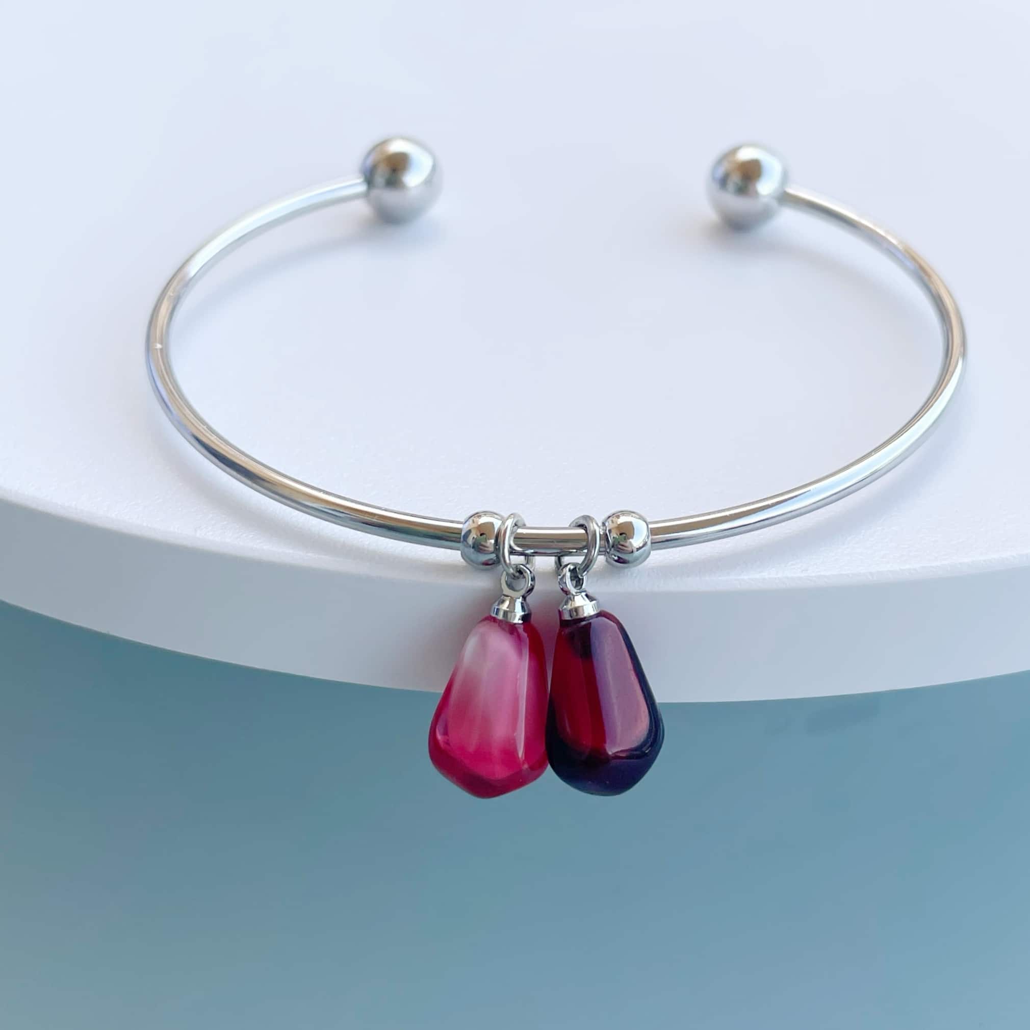 Pulsera “Granado” plateado